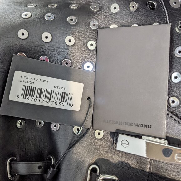 Alexander Wang Prisma Skeletal Studded Leather Backpack - Picture 9 of 9